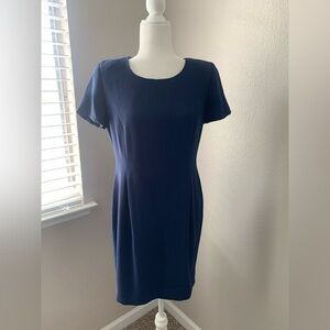 Jacqueline Ferrar Elegant Navy Blue Dress